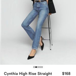 Cynthia High Rise Straight Jeans